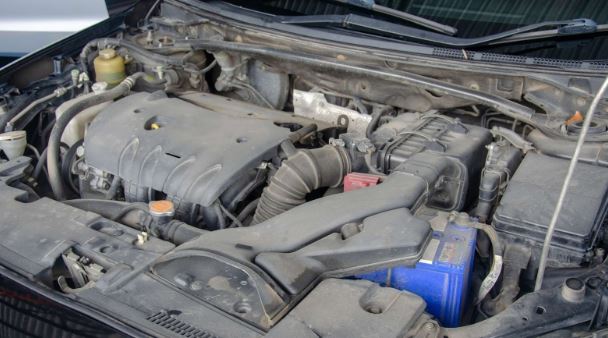 car engine closeup